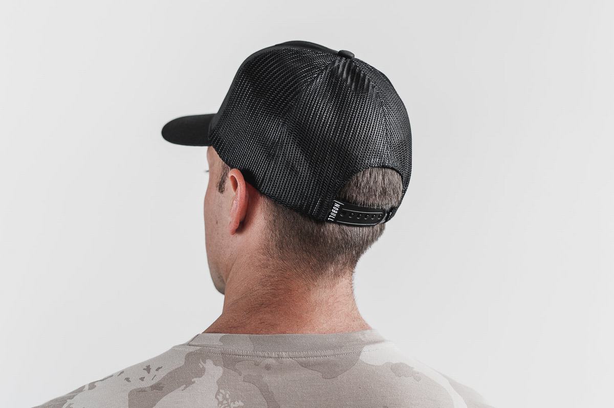 Nobull Crossfit Games® 2022 Curved-Brim Trucker Men's Hats Black | Australia (OJ5031)